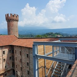 La scala di accesso ai camminamenti